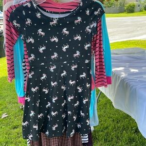 Girls Unicorn Dress | Brand: So | Size Medium (8)